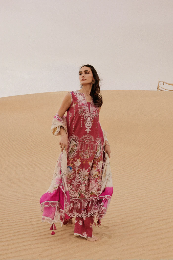 Saira Rizwan Luxury Lawn 2026 | ZUMAR-SRL26-02 2