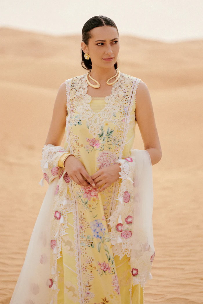 Saira Rizwan Luxury Lawn 2026 | AREZOU-SRL26-04 2